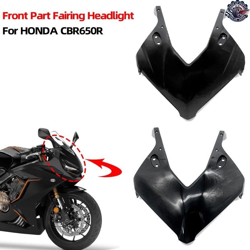 ホンダ CBR650R 2024 2025 オートバイ フロントパーツ フェアリング ヘッドライト DI カバー フロント アッパー ノーズ カバー