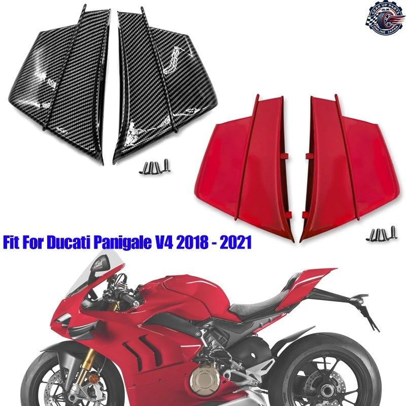 DUCATI PANIGALE V4 V4S V4R 2018 - 21 オートバイ用サイドウィングレット エアロダイナミックウィングキット ウィンドウィング