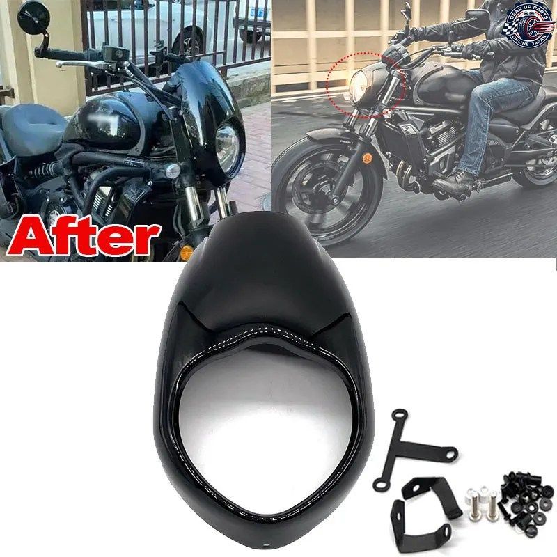 2015-2021 カワサキ バルカンS 650 ウインドスクリーン オートバイ改造パーツ バルカンS 650 ウインドフードフェアリング ウインドシールド