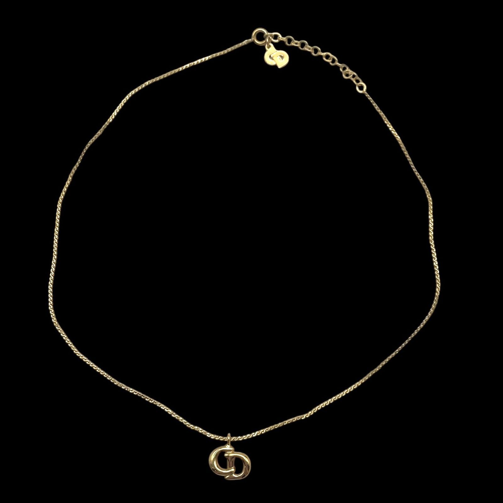 Christian Dior クリスチャンディオール ネックレス CDロゴ 刻印 