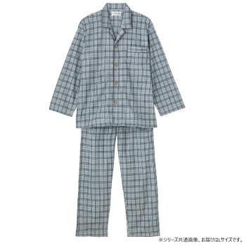 ケアファッション ワンタッチテープ+腰開きパジャマ(紳士) グレー L 3880212