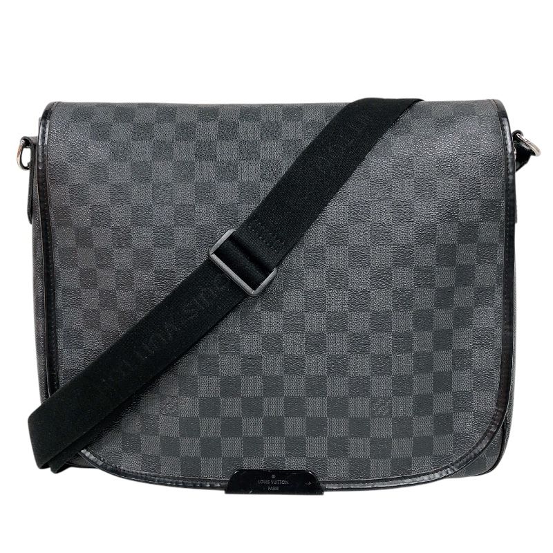 ルイ・ヴィトン LOUIS VUITTON ダニエルGM N58033 グレー ダミエ･グラフィット メンズ ショルダーバッグ