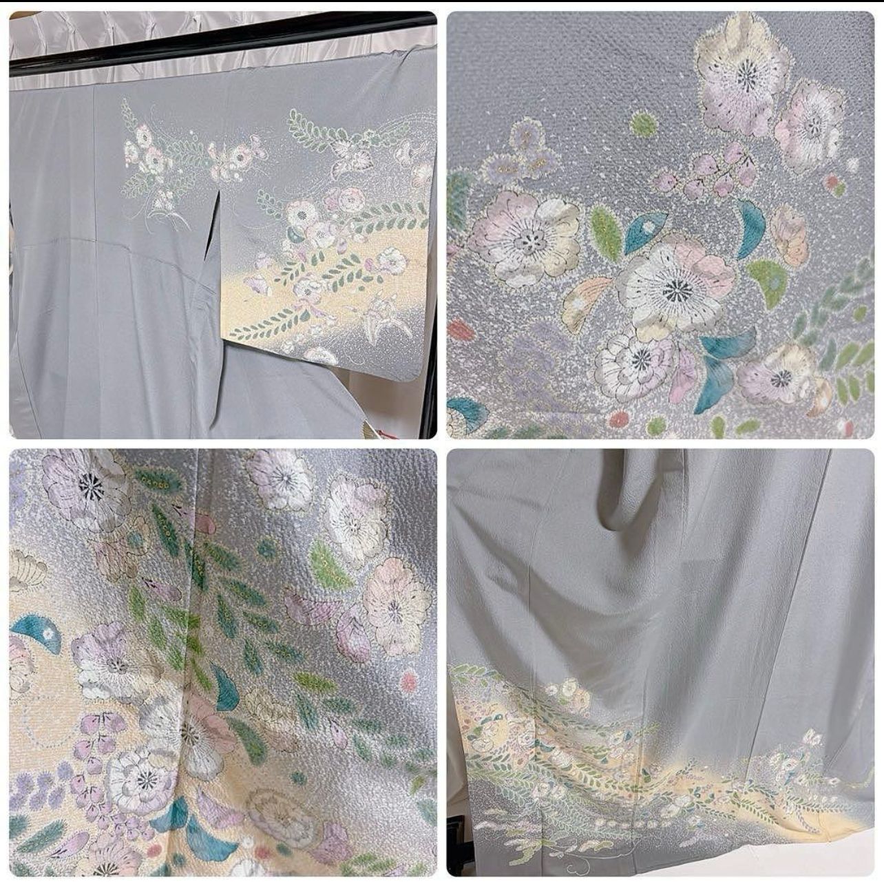 希少　トール　辻ヶ花　訪問着　フルセット　単衣　正絹　夏帯　夏小物　桁71.5 希少 トール 辻ヶ花 訪問着 フルセット 単衣 正絹 夏帯小物付き 裄71.5