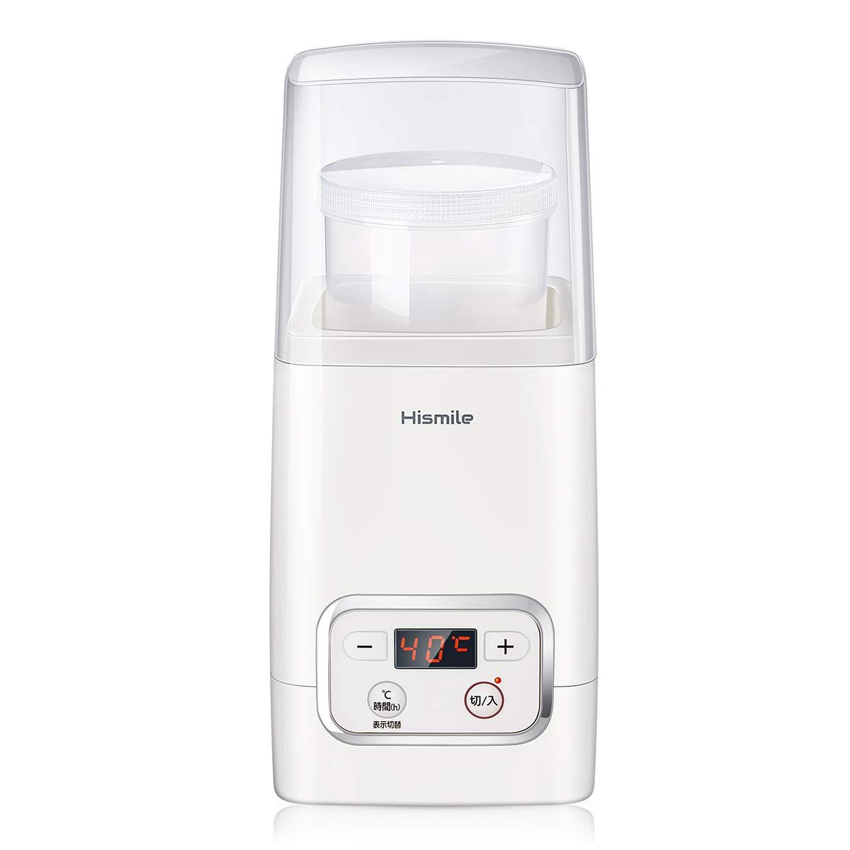 Hismile コンパクトヨーグルトメーカー 25~69℃温度調節/1~99時間タイマー設定 甘酒 低温調理にも対応 進化した独自の立体加熱構造 日本品質保証とサービス レシピ付★ 8d28f2ef