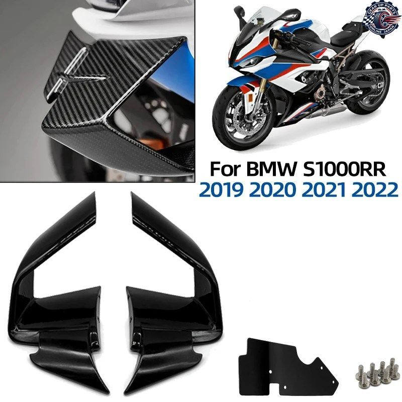 BMW S1000RR 2019 - 22 オートバイ バイク フロントスポイラー フェアリング 固定翼 エアロダイナミック ウィングレット アクセサリー