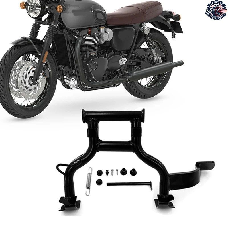 ボンネビル T100 T120 2017-2023 2024 オートバイ用パーキングラック ミドルブラケット 大型サポートスタンド 脚 センタースタンド