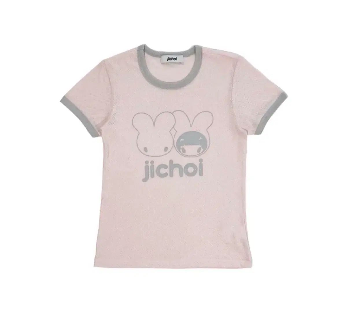 JiCHOI フィッテッド ロゴ 半袖 ベビーピンク 2サイズ 出品
