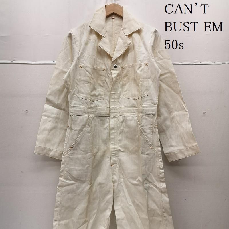 ヴィンテージ 50s CAN’T BUST EM ジャンプスーツ つなぎ オールインワン ノンオッシュ メンズ 34 ISItems【USED】【古着】【中古】50159293