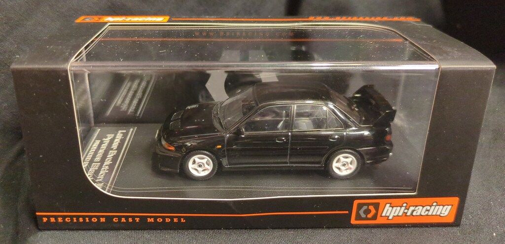 hpi 1/43 Mitsubishi Lancer Evolution III Pyrenees Black 8562