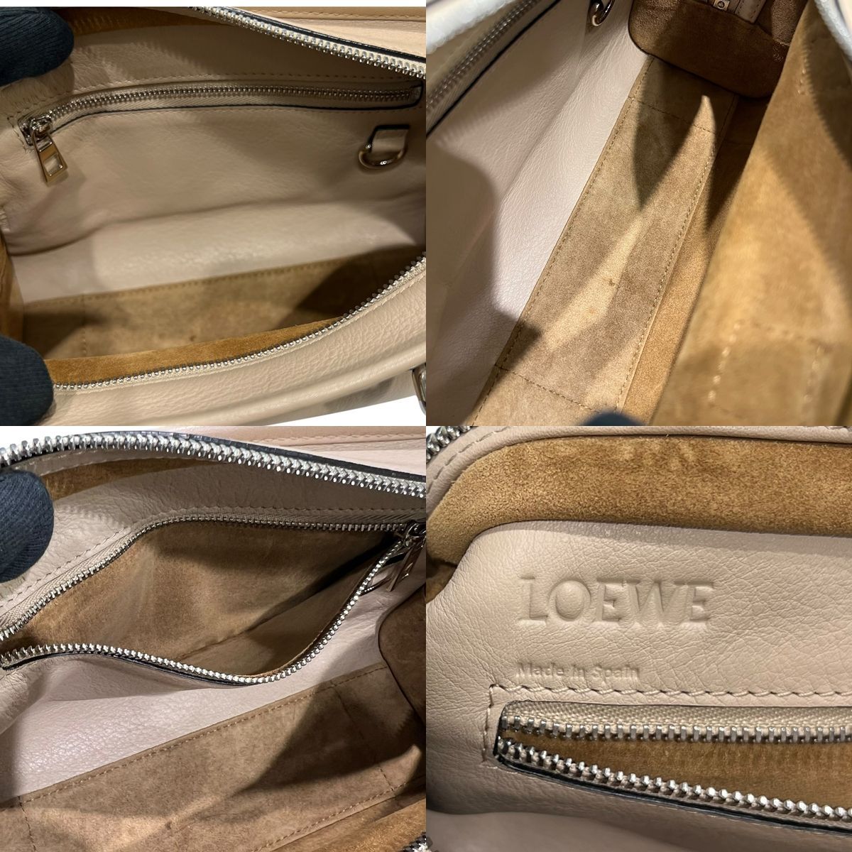 中古】 LOEWE ロエベ アマソナ23 レザー 2Wayハンドバッグ ショルダー 