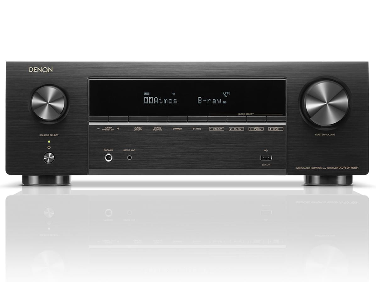【新品・2営業日で発送】Polk Audio デノン Denon AVR-X1700H AVサラウンドレシーバー 7.2ch 8K Ultra HD、HDR10+、eARC対応 ／ブラック AVR-X1700HK