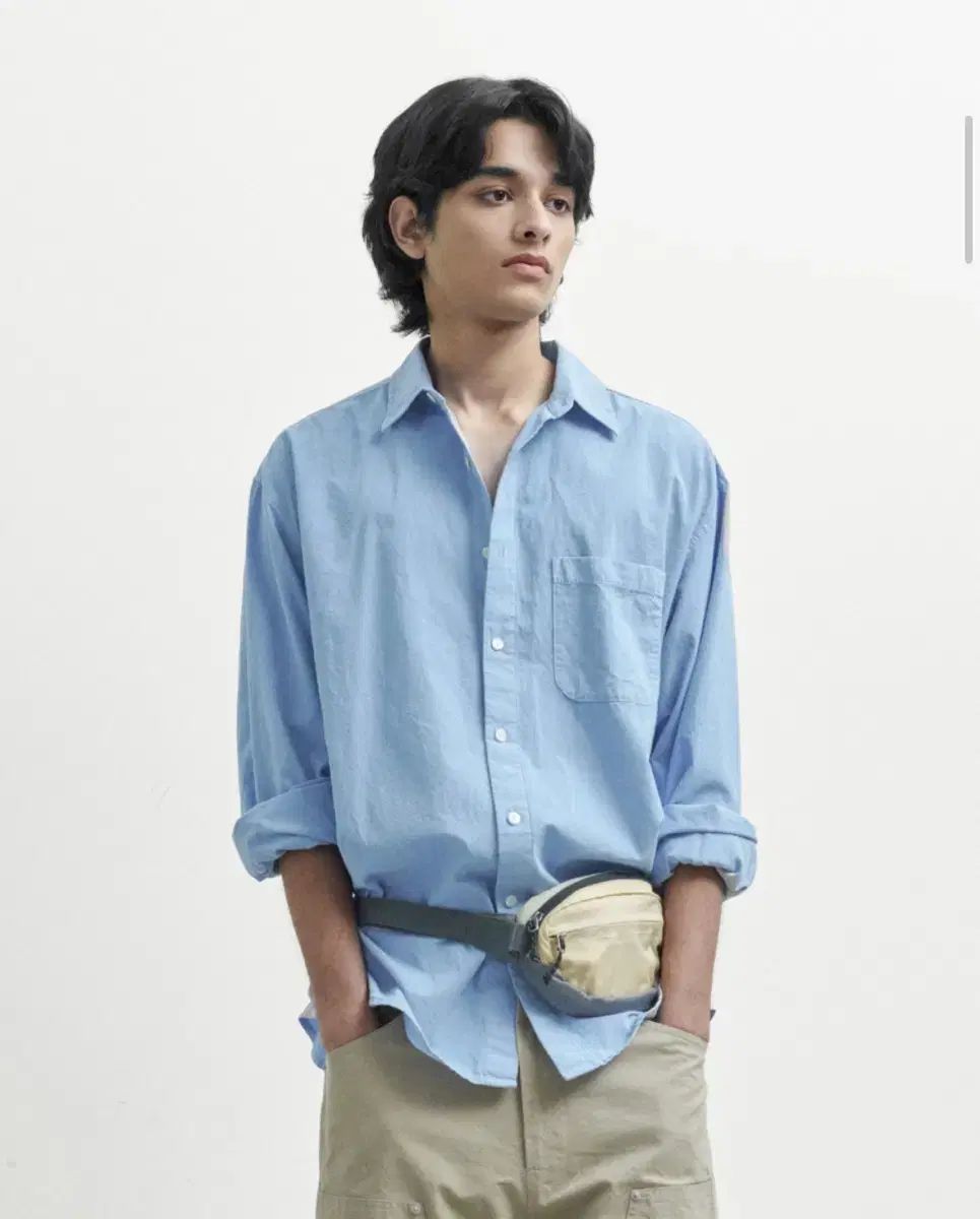 BROWNYARD ブラウンヤード 26ss ウォッシュドシャツ (ブルー) 6サイズ