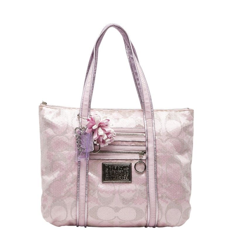 Coach スパンコール バッグ ピンク COACH コーチ スパンコール