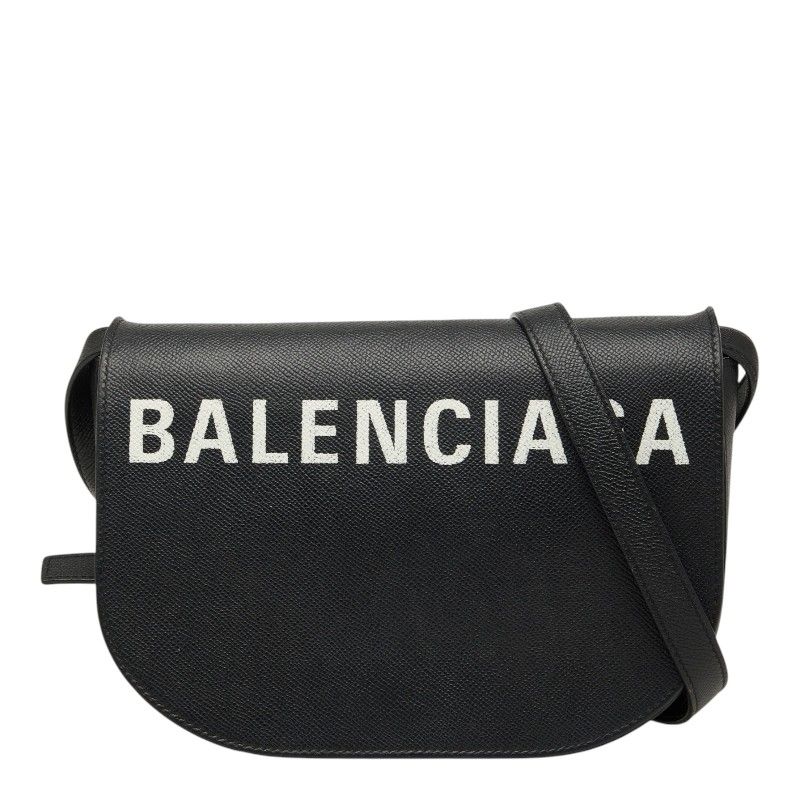 バレンシアガ ヴィル デイバッグ 斜め掛け ショルダーバッグ 542207 ネイビー ホワイト レザー レディース BALENCIAGA【228-71687】