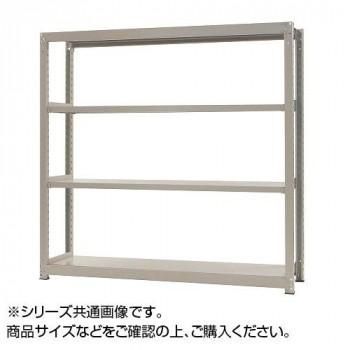 中量ラック　耐荷重300kgタイプ　単体　間口1500×奥行750×高さ1500mm　4段　ニューアイボリー
