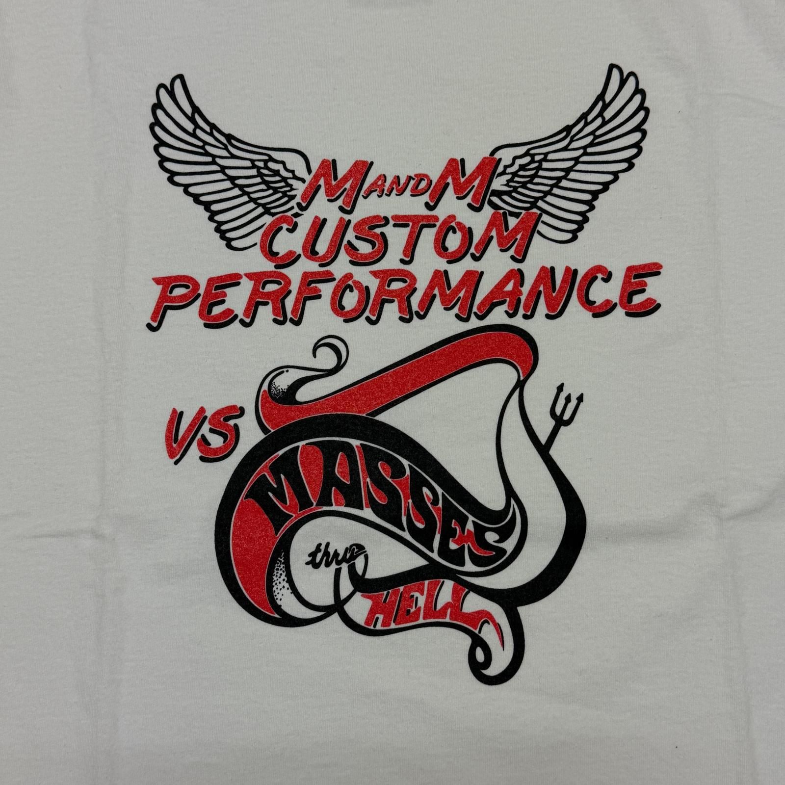 参考上代13200円 未使用 MASSES × M&M T-SHIRT HELL Tシャツ ヘル 半袖 