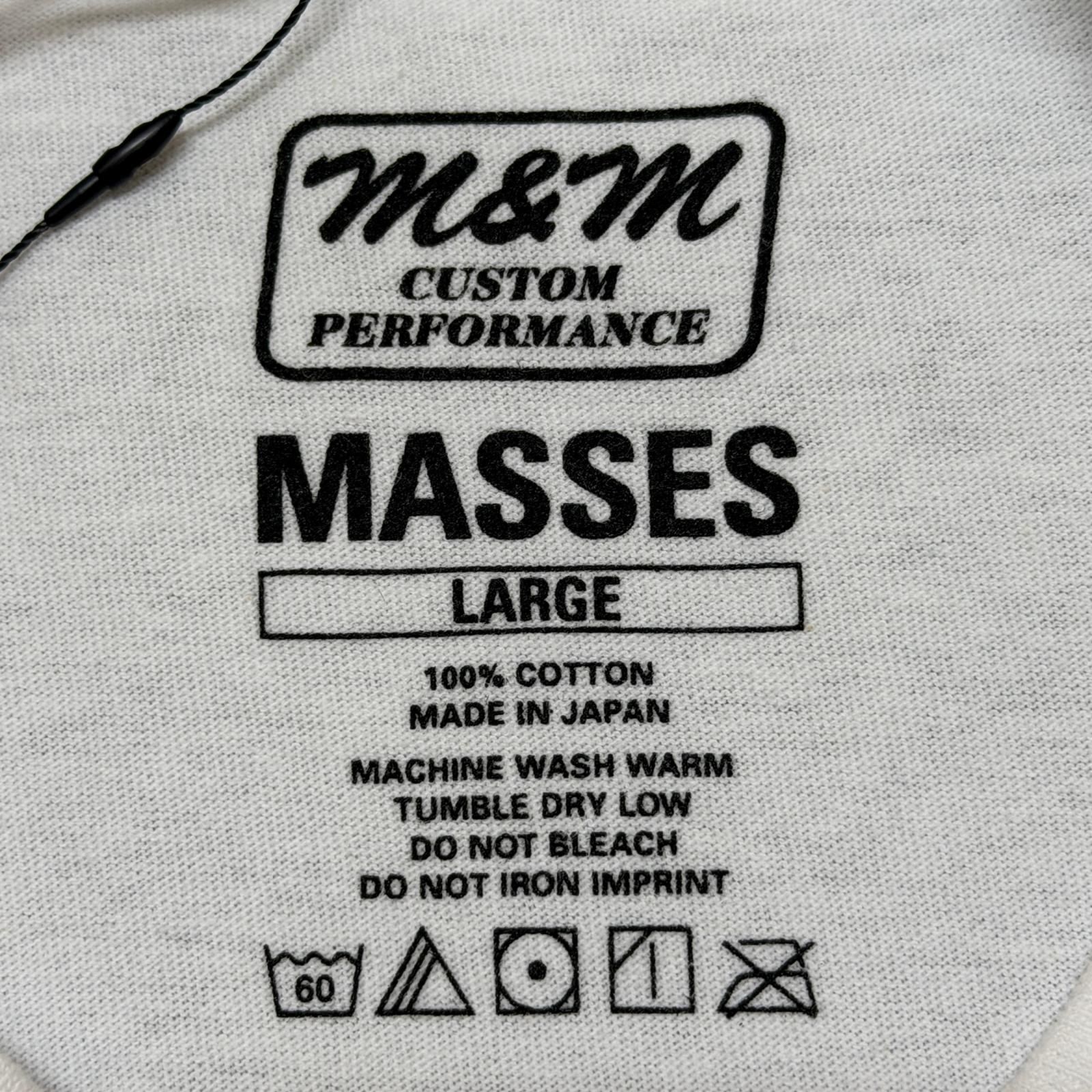参考上代13200円 未使用 MASSES × M&M T-SHIRT HELL Tシャツ ヘル 半袖 