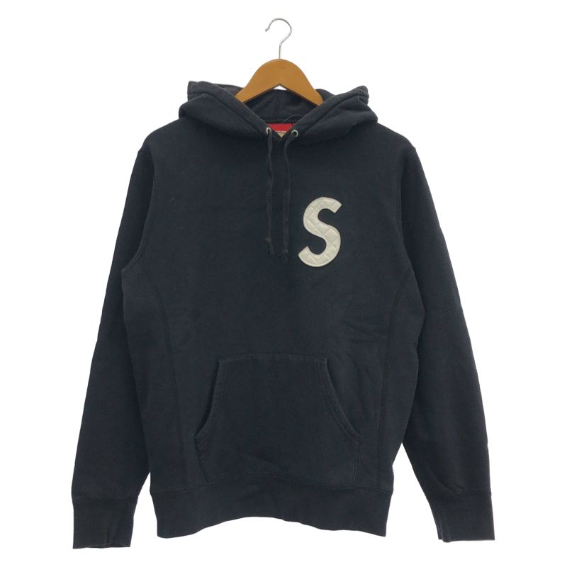 【中古】Supreme 20SS S Logo Hooded Sweatshirt サイズS 黒 シュプリーム[92]