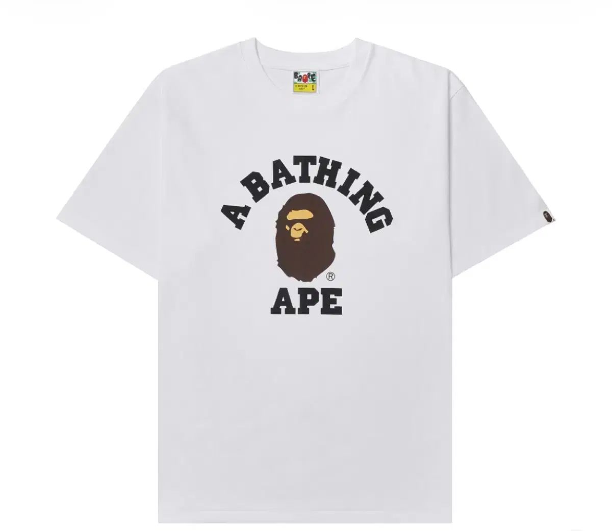 アベイシングエイプ カレッジ Tシャツ 白 2XL