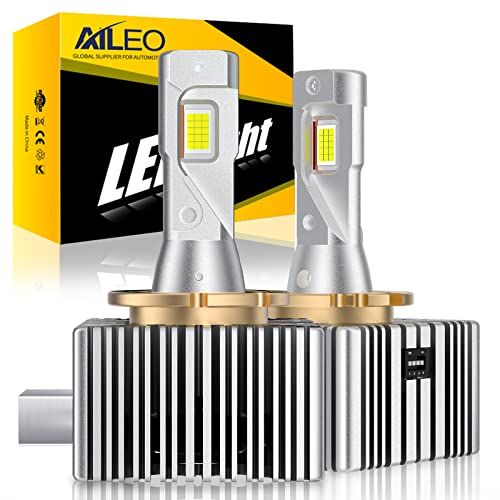 AILEO D1S LED ヘッドライト 車検対応 12200lm 爆光 d1s ledバルブ 6500k ホワイト 12V/24V対応 純正HIDを簡単LED化 HIDを超えるLED 両面発光 加工不要 キャンセラー内蔵 配線無し 2本1セ 564f5b1b