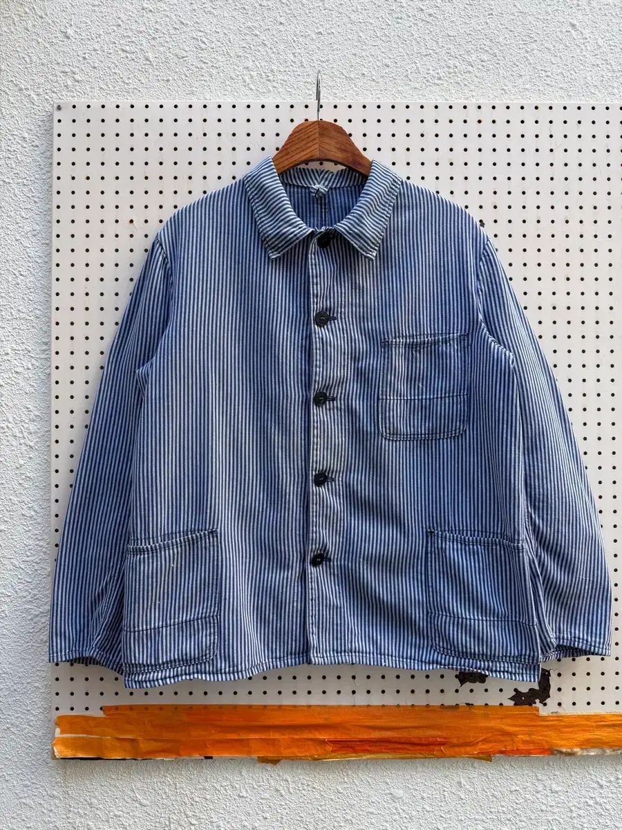 OLD EURO Fisherman STRIPE WORK フィッシャーマン ワークジャケット