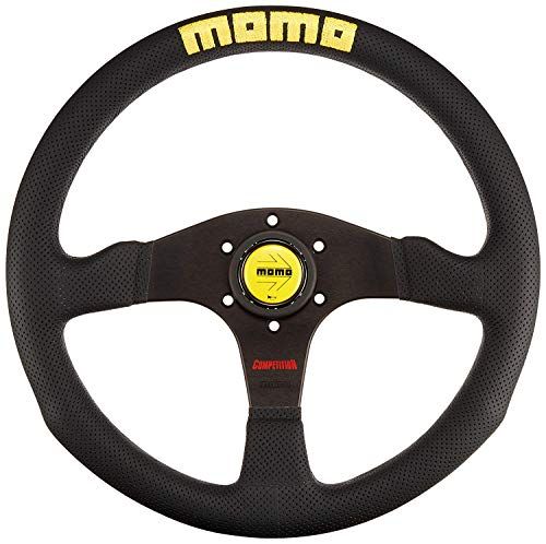 MOMO (モモ) ステアリング COMPETITION (コンペテイション) ブラックスポーク/ブラックエアーレザー 320mm C-70kk