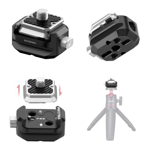 Ulanzi FALCAM F22 ネジ式クイックリリースセット V2 NATO対応 1/4インチネジ 22mm標準 カメラマウントアダプター クイックリリースプレート&ベース 緩み防止 位置決めピン M5ネジ穴付き F22 QRシステム 三脚アクセサリーkk 4,572円
