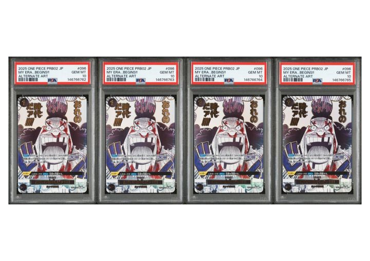 4連番セット】【PSA10】おれの時代だァ!!!!(R☆){黒}〈OP09-096