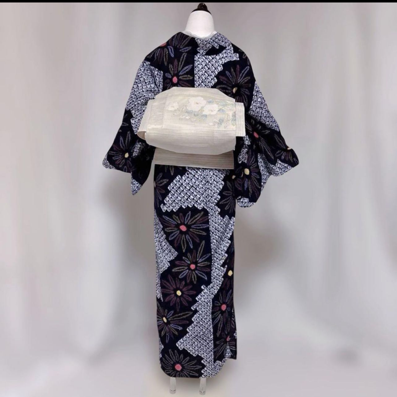 有松絞り フルセット 未使用近い 美品 夏帯 夏帯締め 平織り帯揚げ 裄