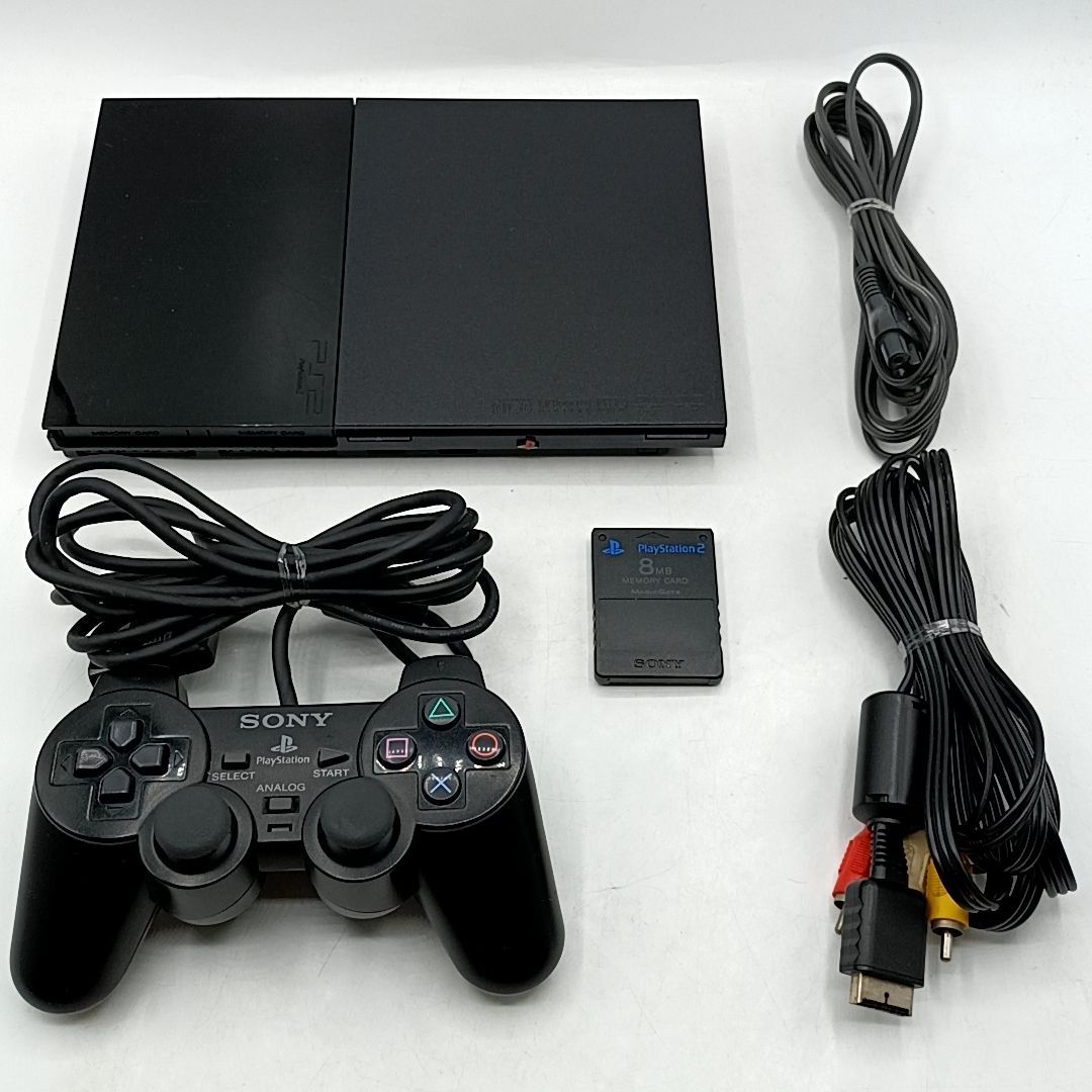 【中古動作品】 PS2 薄型 SCPH-90000 ブラック 動作確認済み プレイステーション2 プレステ2 Playstation2