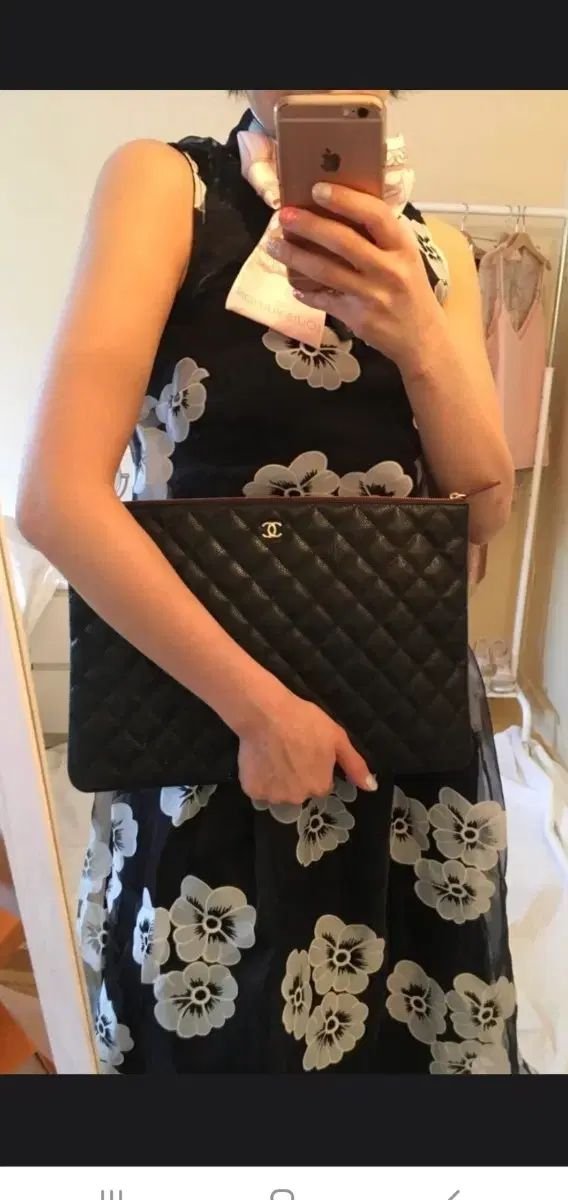 CHANEL シャネル キャビア クラッチバッグ/クラッチ ラージ 샴골 新品級 正規品 (鑑定済)