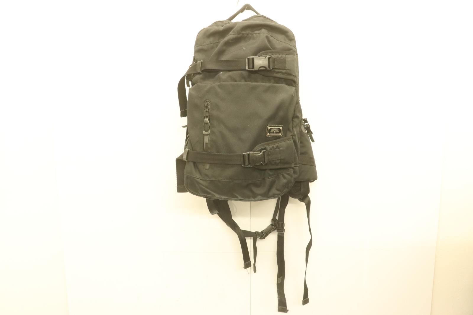 【中古】 AS2OV メンズリュック バックパック -- CORDURA DOBBY 305D 3WAY BACK PACK AS2OV -- 黒 ブラック ロゴ