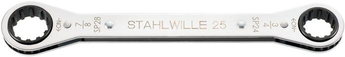 【新品・3営業日で発送】STAHLWILLE(スタビレー) 25ASP-12X14 板ラチェットメガネ スプライン(41571214)