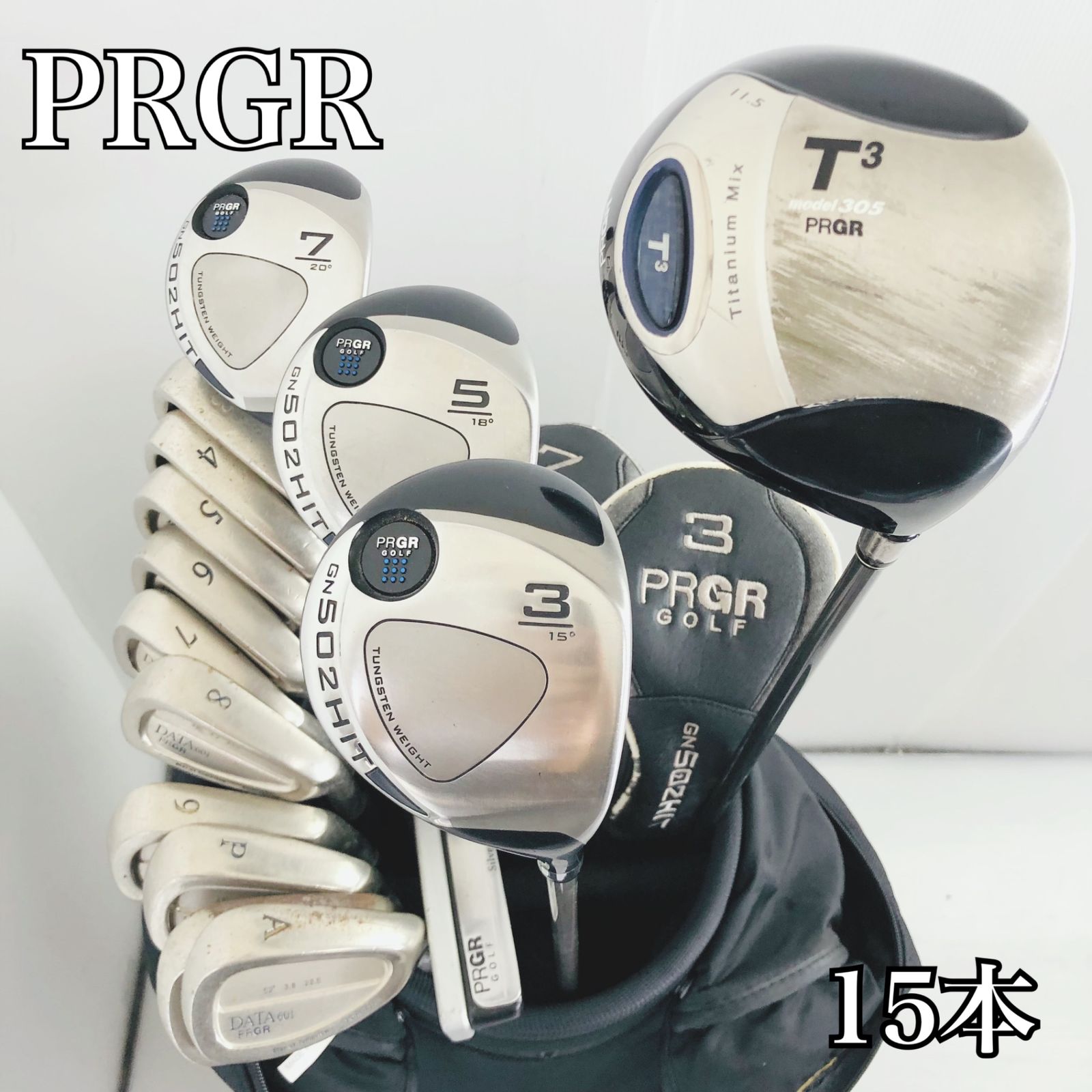 豪華 15本 PRGR プロギア メンズ ゴルフ クラブ セット 初心者 入門