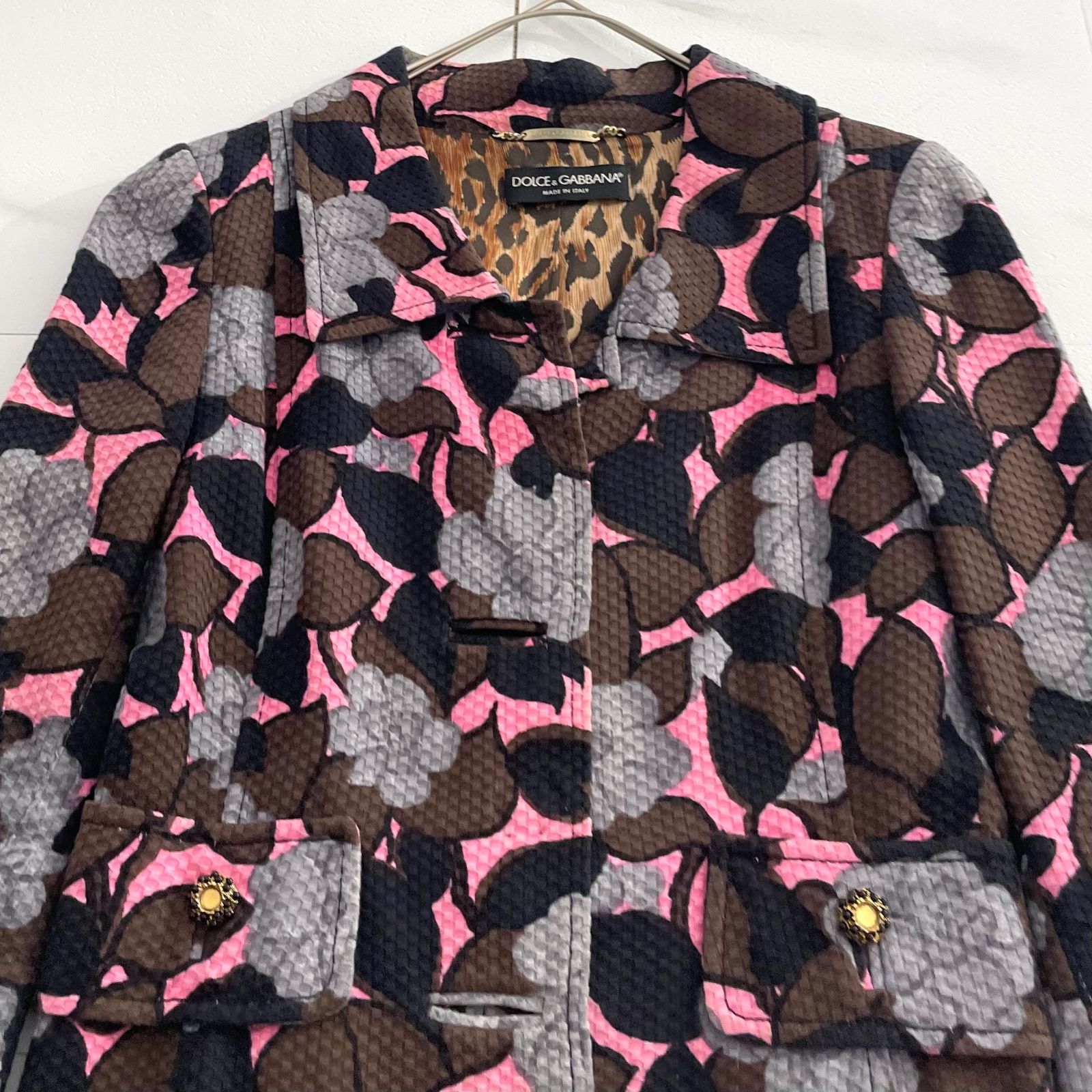 DOLCE＆GABBANA テーラードジャケット レオパード柄 38 激レア✨DOLCE&GABBANA ドルチェアンドガッバーナ レオパード柄