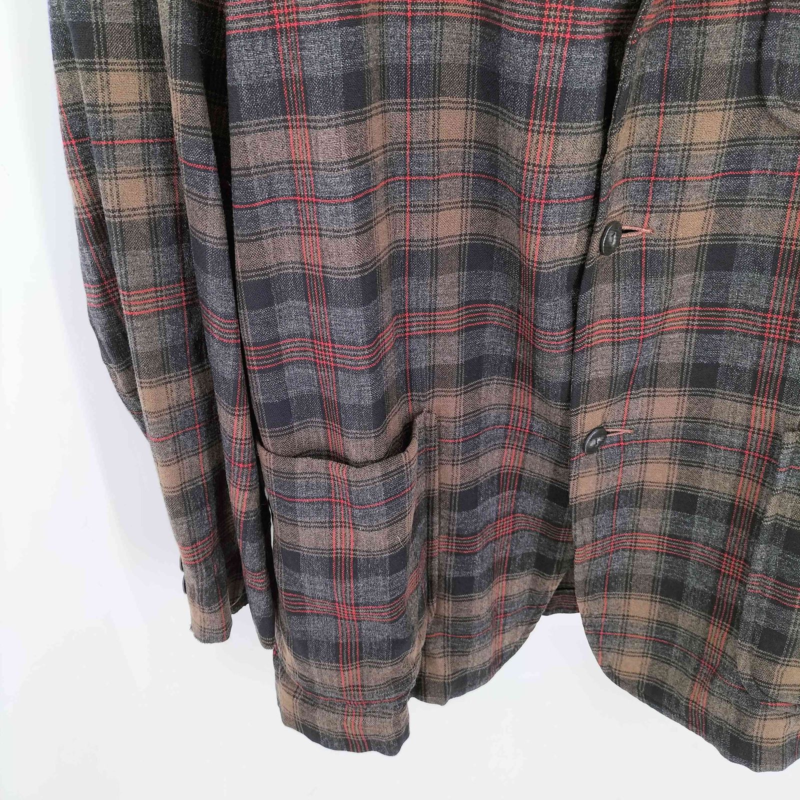 ペンドルトン PENDLETON 40s マドラスチェック ウール 背抜き 3B 