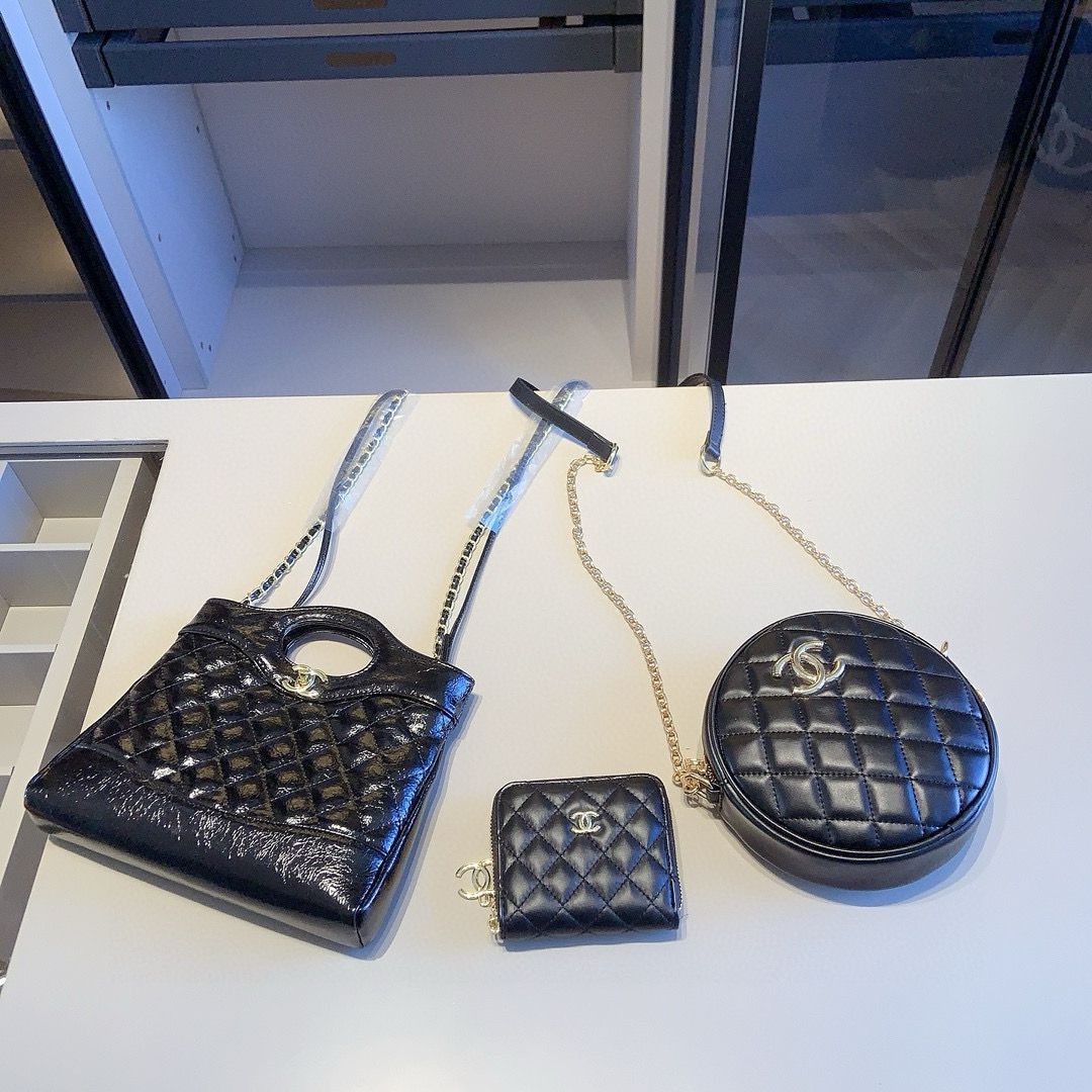 【今日特価】Chanel X613 3点セット, 31バッグ＆ラウンドバッグ＆ウォレット, ホワイト, 超お得なセット！ [本日特価|新品未使用品]