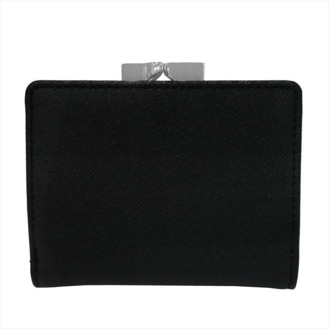 Vivienne Westwood ヴィヴィアンウエストウッド SAFFIANO PLAIN 5115002MW-S0021 三つ折り財布（小銭ガマ口） N401 BLACK 送料無料 プレゼント ギフト 財布