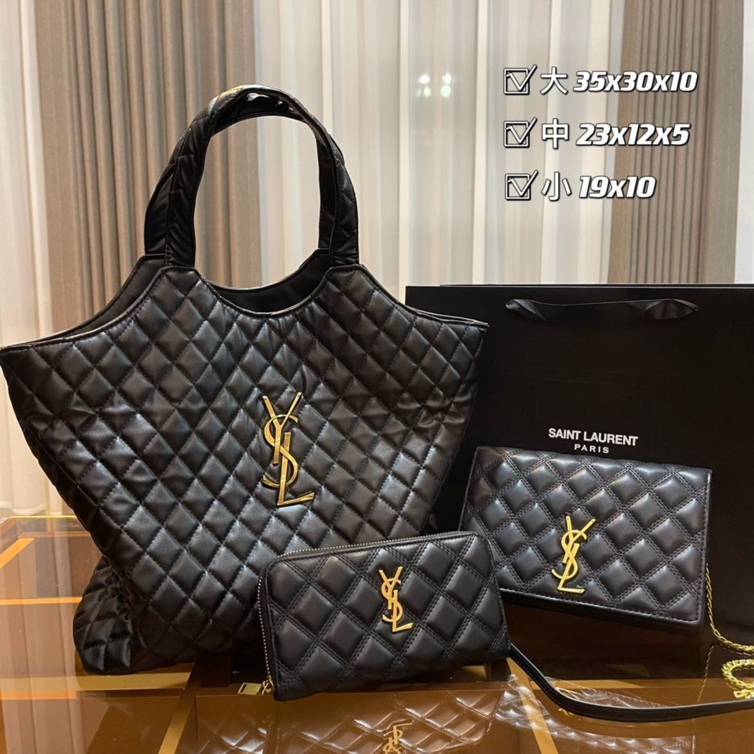 大幅値下げ YSL イヴサンローラン トートバッグ ショルダーバッグ 財布 3点セットバッグ 大幅値下げ YSL イヴサンローラン トートバッグ ショルダーバッグ 財布 3点セットバッグ