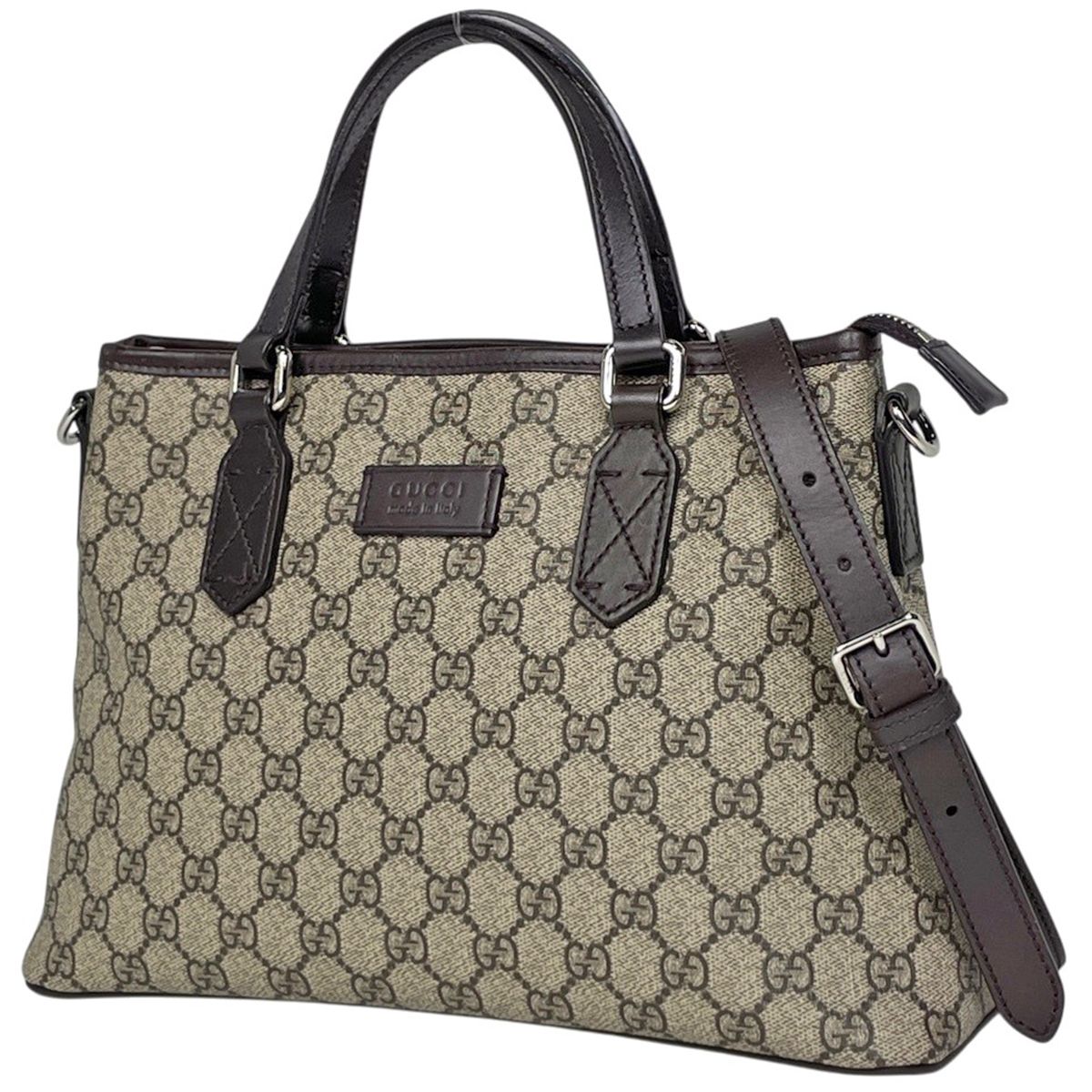 グッチ GUCCI GG柄 ハンドバッグ 2WAY コーティングキャンバス 