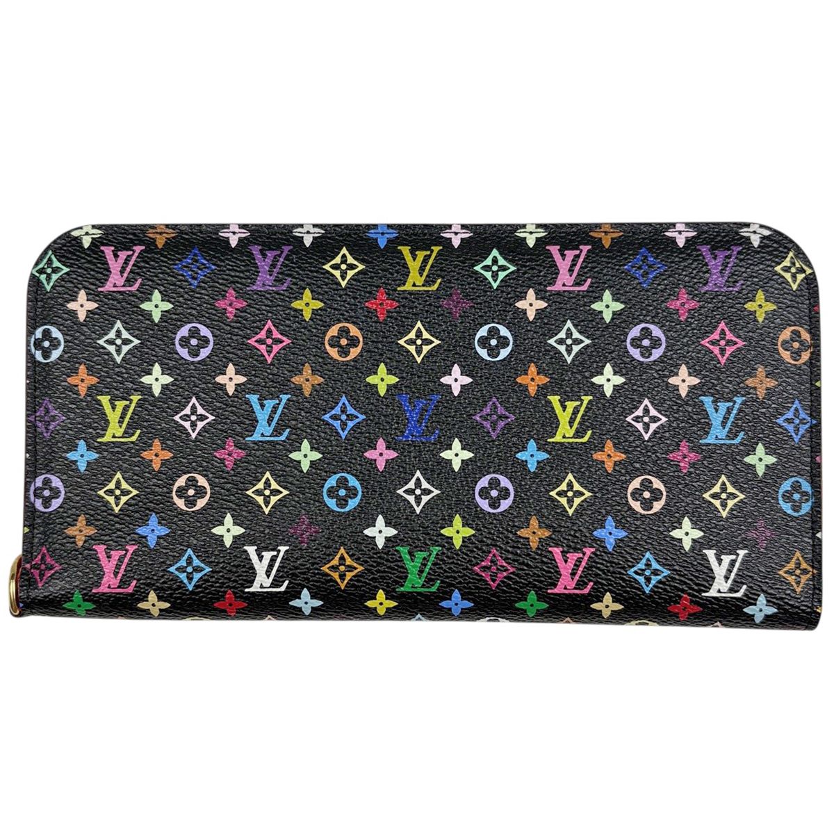 ルイ・ヴィトン Louis Vuitton ポルトフォイユ アンソリット 長財布 2つ折り モノグラムマルチカラー ノワール(ブラック) M93754 レディース 【中古】