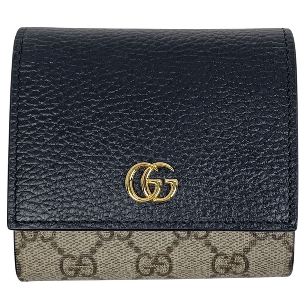 グッチ GUCCI ダブルG バイカラー ミディアム ウォレット GGスプリーム 