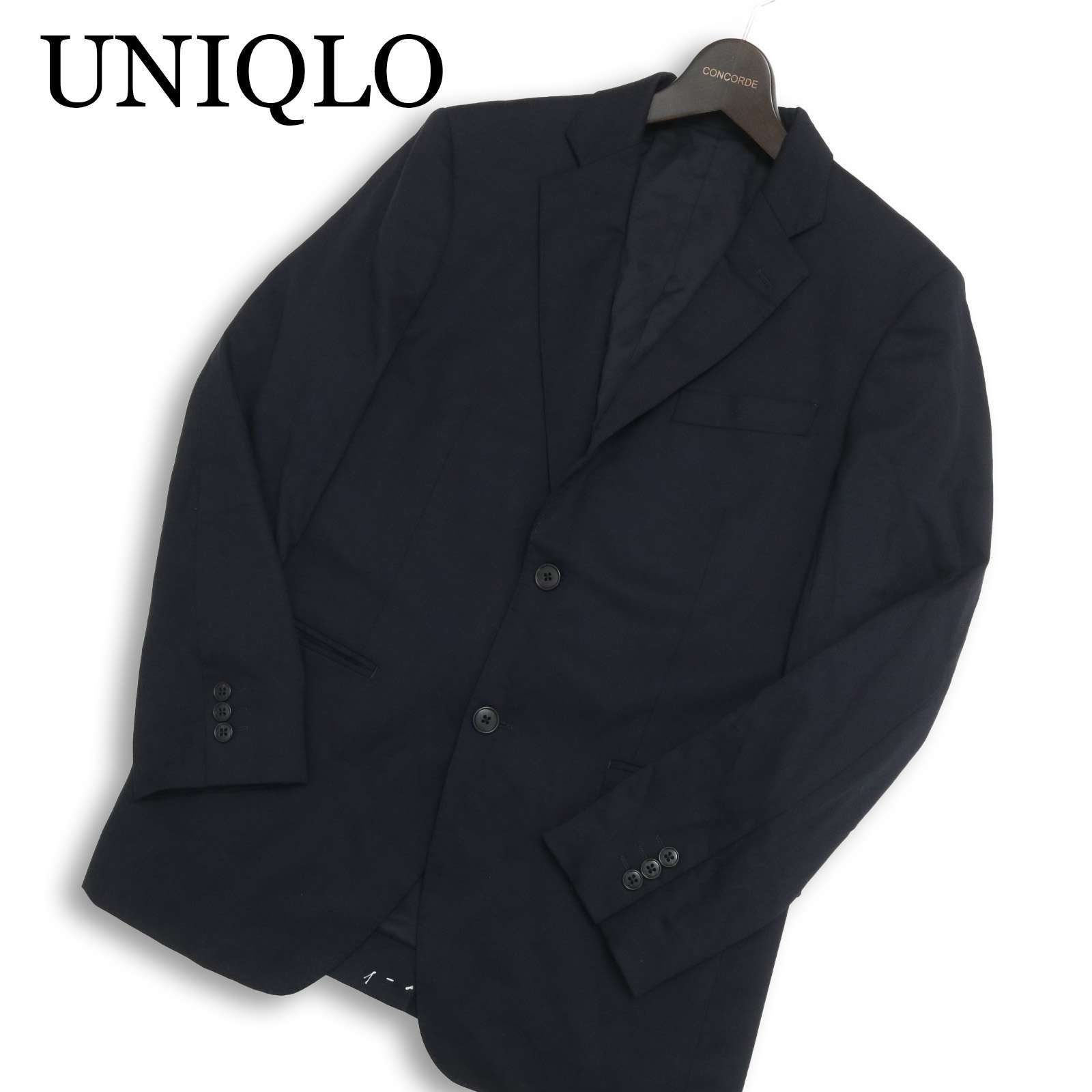 UNIQLO ユニクロ 通年☆ 背抜き ウール ストレッチ テーラード 