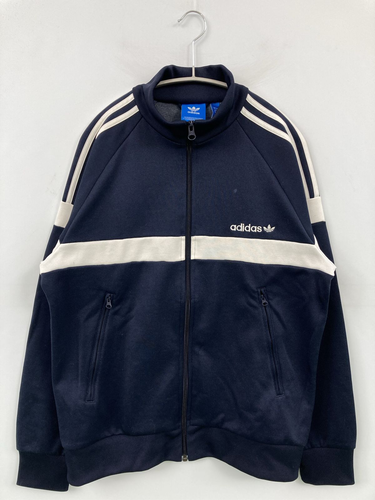 adidas アディダス ジャージ/トラックジャケット L ネイビー