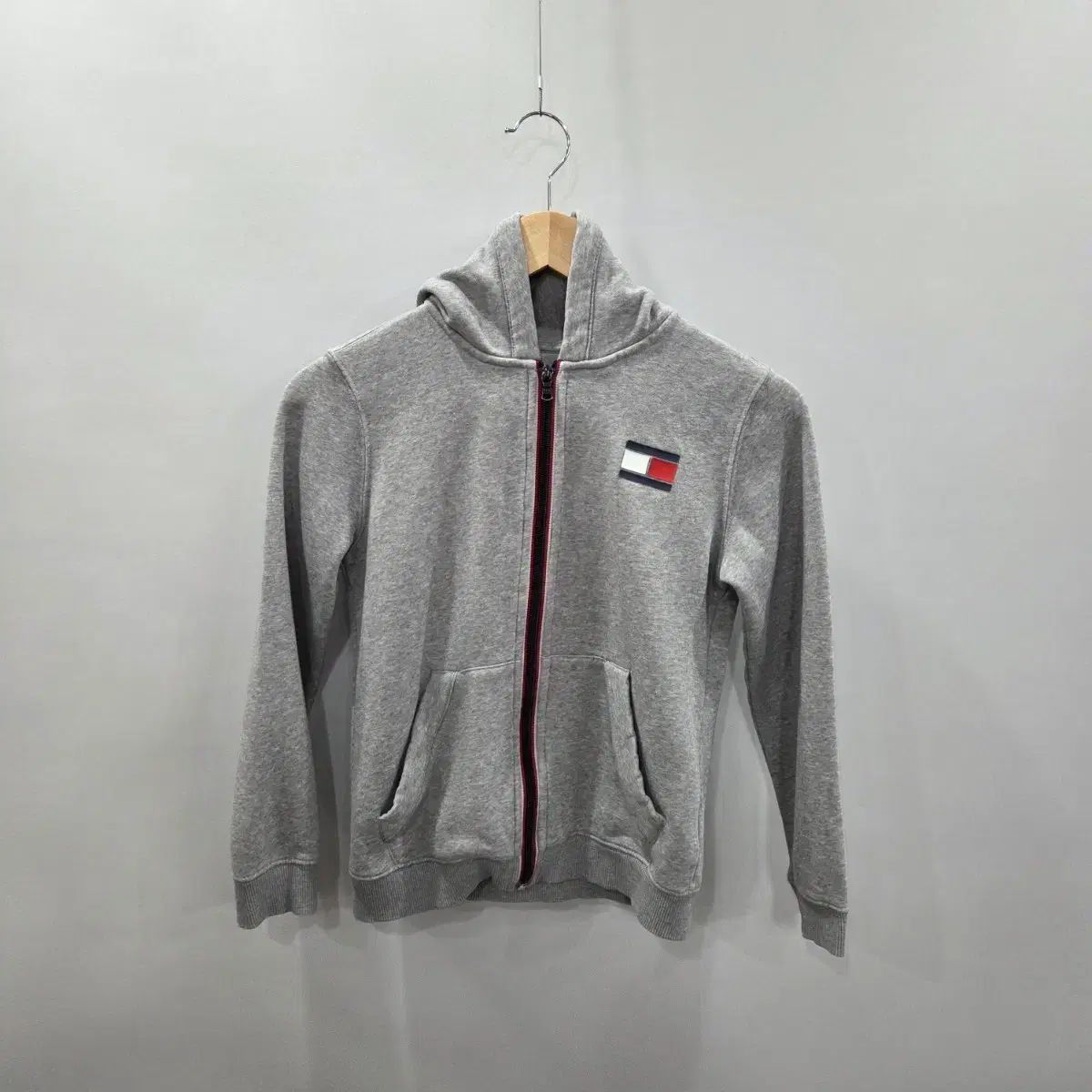 トミーヒルフィガー キッズ 起毛 フードジップアップ M/8/10