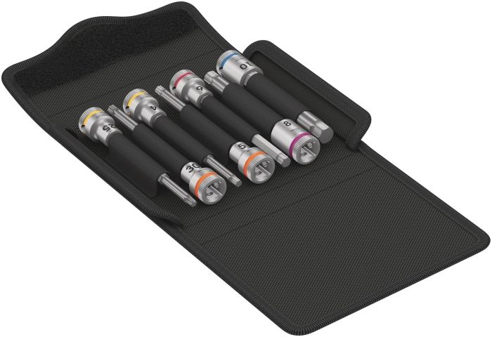 【新品・3営業日で発送】Wera Werkzeuge 004176 3／8DR6本Hex・Torxビットソケット(自転車用