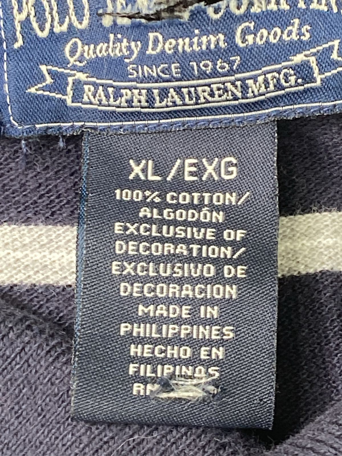 Ralph Lauren ラルフローレン ポロシャツ XL ネイビー ボーダー柄 ワンポイント 半袖 Ralph Lauren ラルフローレン ポロシャツ XL ネイビー ボーダー柄 ワンポイント 半袖