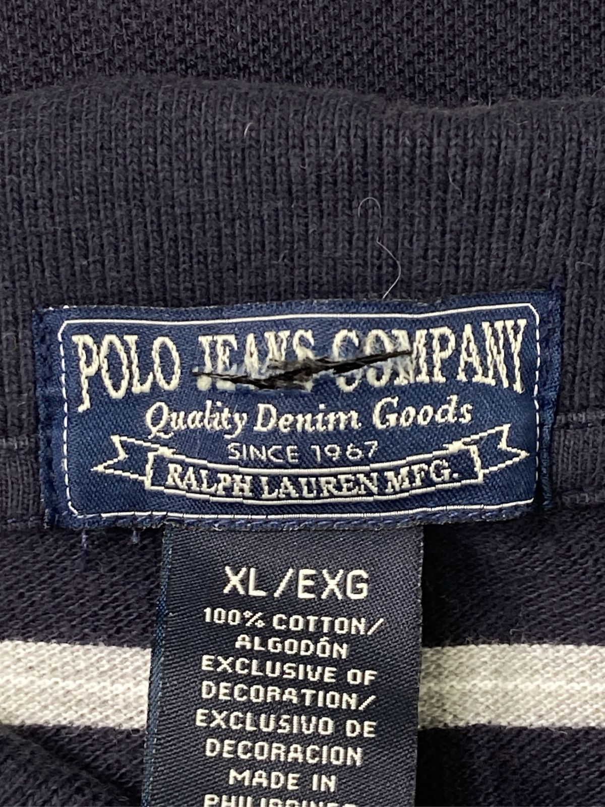 Ralph Lauren ラルフローレン ポロシャツ XL ネイビー ボーダー柄 ワンポイント 半袖 Ralph Lauren ラルフローレン ポロシャツ XL ネイビー ボーダー柄 ワンポイント 半袖