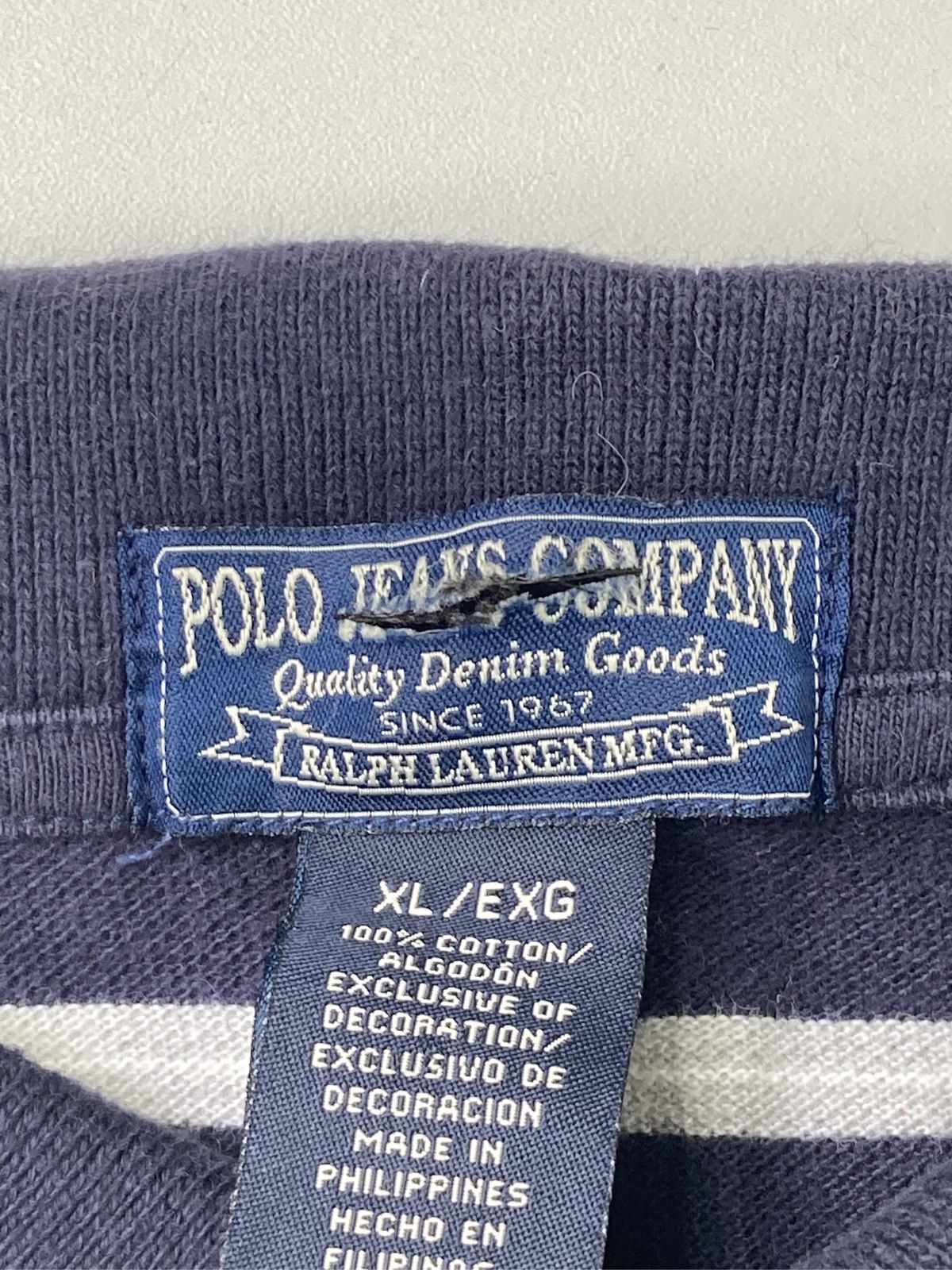Ralph Lauren ラルフローレン ポロシャツ XL ネイビー ボーダー柄 ワンポイント 半袖 Ralph Lauren ラルフローレン ポロシャツ XL ネイビー ボーダー柄 ワンポイント 半袖