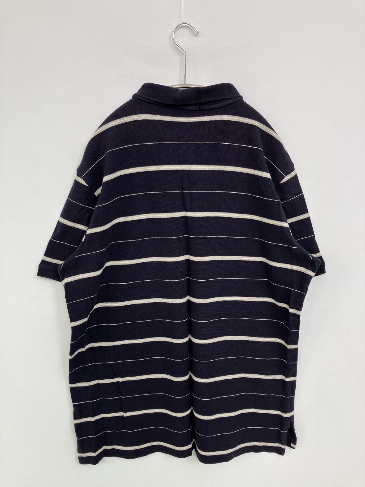 Ralph Lauren ラルフローレン ポロシャツ XL ネイビー ボーダー柄 ワンポイント 半袖 Ralph Lauren ラルフローレン ポロシャツ XL ネイビー ボーダー柄 ワンポイント 半袖